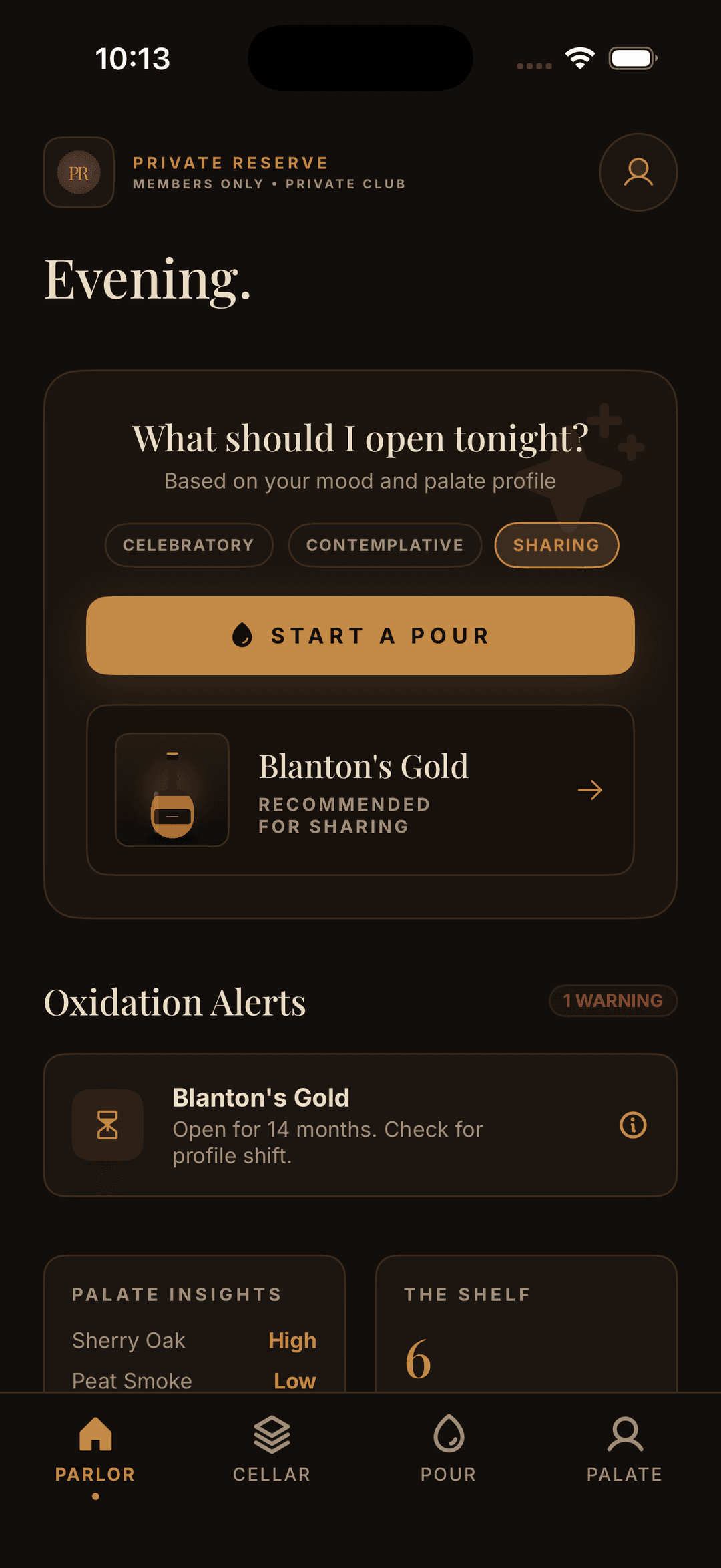 The Parlor — what should I open tonight?