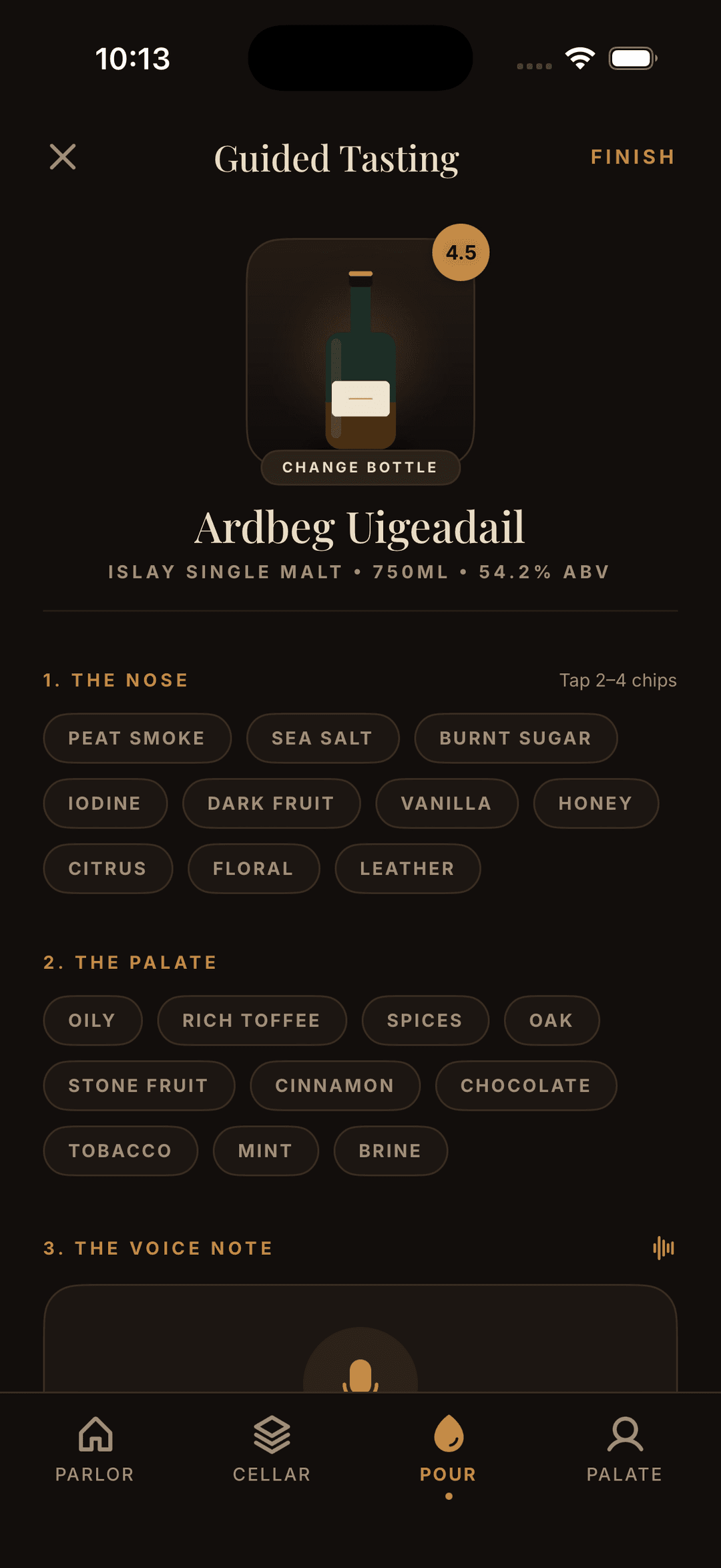 Guided tasting